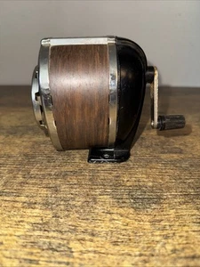 Vintage Boston Wood Grain Pencil Sharpener Wall/Table Mount 8 Hole Classroom - Picture 1 of 4