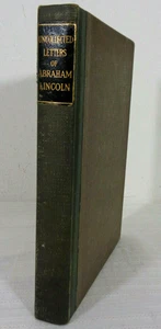 1917 UNCOLLECTED LETTERS OF ABRAHAM LINCOLN Gilbert Tracy Hardcover VG - Picture 1 of 9