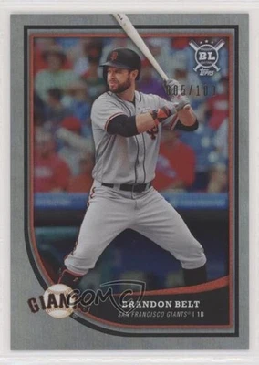 2018 Topps Big League Rainbow Foil /100 Brandon Belt #151 - Image 1 of 2