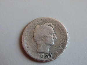 Moneda De Colombia 1951 plata 10 centavos - Imagen 1 de 2