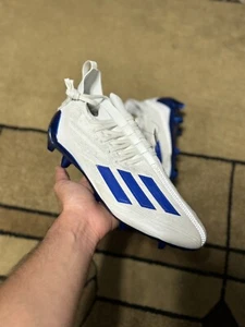 Adidas Adizero Primeknit Low Blue White Football Cleats Mens Size 13 New Shoes - Picture 1 of 5
