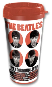 BEATLES LIVE - TAZA DE VIAJE - NUEVA - 11 ONZAS MÚSICA DE PLÁSTICO BEAT62TRAVMUG02 - Imagen 1 de 1