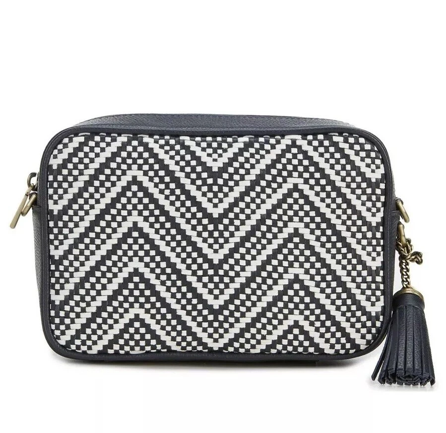 Michael Kors Ginny Medium Woven Leather Crossbody Bag Satchel 32h8bf5m2u