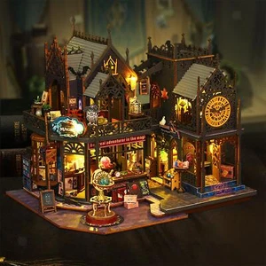 Miniature Dollhouse Furniture Kits for Kids Ages 12+ Handmade Room Box Model - Picture 1 of 6