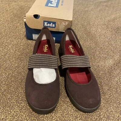 Keds Est. Zapatos planos marrones para mujer 1916 talla 7 1/5 M Foto 1 de 4
