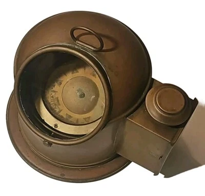 Original British Lifeboat Compass by Bergen Nautik Brass Burner Norway  - Image 1 of 4