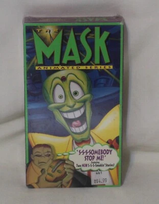 The Mask Animated Series S-s-s-somebody Stop Me VHS  1995 SEALED WB Watermarked - Image 1 of 4