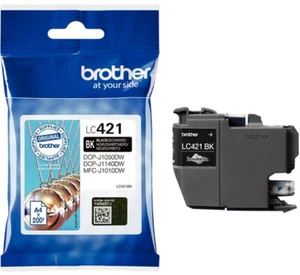 Brother original Tintenpatronen LC421BK schwarz für DCP-J1050DW, J1140, J1800DW - Bild 1 von 2