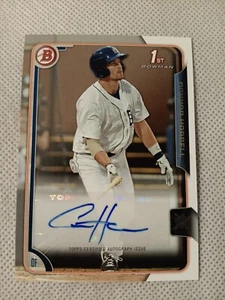2015 CONNOR HARRELL BOWMAN AUTOGRAPHED AUTO ROOKIE CARD RC #PA-CH DETROIT TIGER - Picture 1 of 2