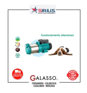 ELETTROPOMPA AUTOCLAVE SILENZIOSA AUTOADESCANTE MOTORE ACQUA 0,75 HP - Foto 1 di 3