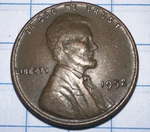 1952 Wheat Penny no mint mark - Picture 1 of 2