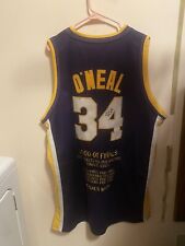 SHAQ O'NEAL LAKERS NBA FINALS MVP RARE HARDWOOD CLASSICS JERSEY STITCHED AUTO