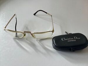 Vintage Christian Dior Gold Folding Reading Glasses & Case 2172 40 52 22 140 250