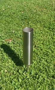 Vase Grabvase Edelstahl Grabschmuck Friedhofsvase 22x6 cm - Bild 1 von 5