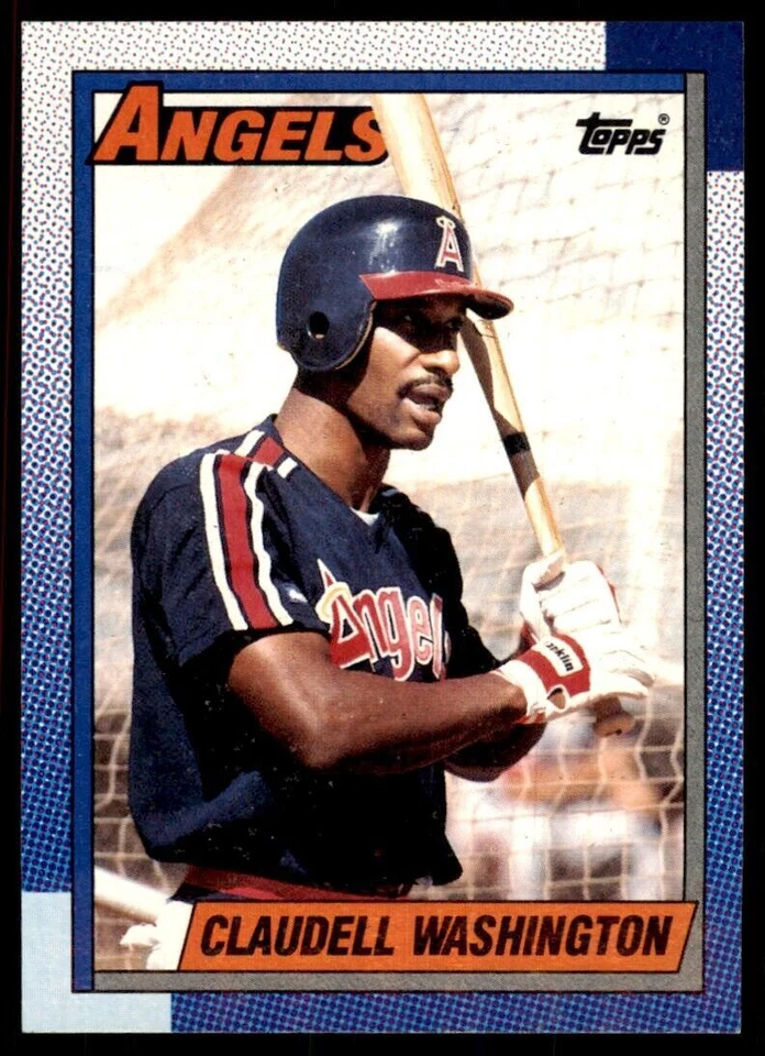 1990 Topps Claudell Washington Baseball Cards #705 - Image 1 of 2