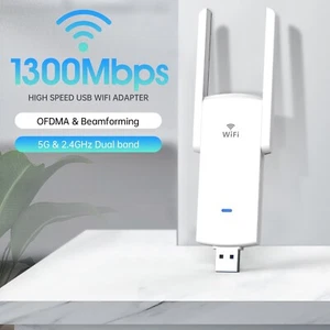 USB WiFi Adapter 1300Mbps Dual Band 2.4G/5G Wireless Dongle USB 3.0 Network - Picture 1 of 3