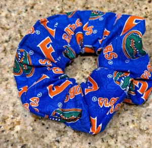 University Of Florida Gators Hair Scrunchie Larger 5” Handmade - Picture 1 of 2