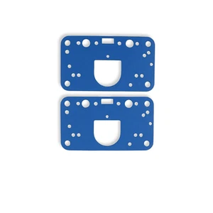 (Pair) Metering Block Gaskets Blue Non Stick Reusable 4150 Carb Fits: Holley - Picture 1 of 1