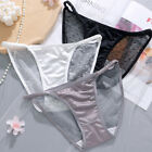 Womens Low Waist Underwear Panties Lingerie Nylon Briefs Seamless Underpants UK