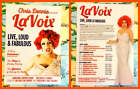 La Voix    A5 Flyer   Chris Dennis Presents   Live Loud And Fabulous
