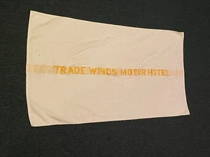 VINTAGE TRADE WINDS MOTOR HOTEL TOWEL ALBUQUERQUE NEW MEXICO ROUTE 66! 1950s! - Picture 1 of 6