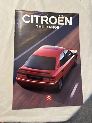 CITROEN RANGE BROCHURE OCT 1995 INCLUDES AX ZX XANTIA SYNERGIE XM - Image 1 of 4