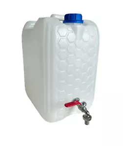 Depósito de agua con grifo 1/2" bote de agua potable recipiente 5/10/20/30 L - Imagen 1 de 9