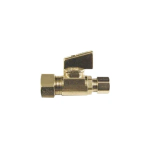 Válvula de bola recta de compresión Danco E-Z Turn cromo 5/8"" OD x 1/4"" 59220 - Imagen 1 de 1