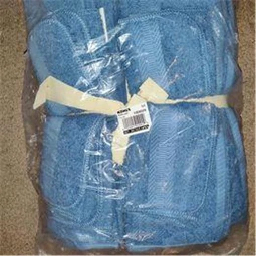 Nuevo juego de toallas de baño The Big One de 12 piezas 4 lavabos de baño azul a mano Foto 1 de 1