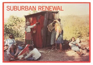 Vintage Suburban Renewal Hillbilly Humor Postcard Posted 1994 - Picture 1 of 2