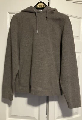 Sudadera con capucha para hombre, suéter Uniqlo U, marrón, mezcla de lana de poliéster, pequeña Foto 1 de 4