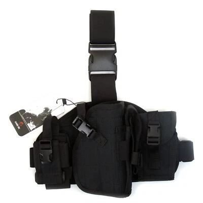 Lancer Tactical CA-324B Molle Platform Drop Leg Holster in Black - Image 1 of 4