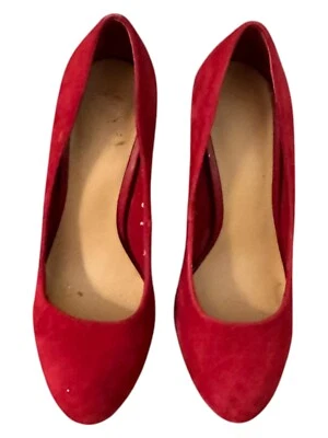 Mujer Rosa Tacón Alto 4 Pulgadas Plataforma Bomba Talla 7 Foto 1 de 3