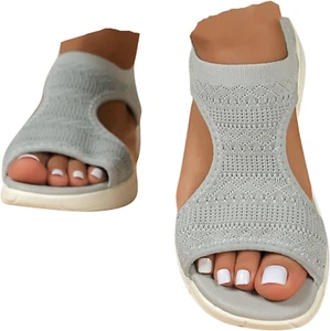 Scarpe Ortopedici Da Donna Estive Comode Antiscivolo Sandali Mesh Lavabili Legge - Foto 1 di 12