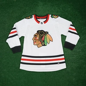 Chicago Blackhawks NHL Adidas White Men's Climalite Authentic Jersey - Picture 1 of 4