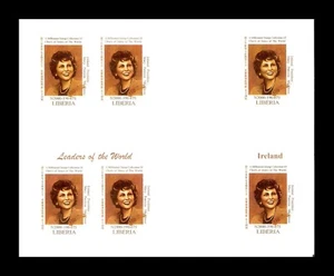 Liberia 1999 Irlanda Presidenta Mary Patricia Mac Alesee Imperf Bloc MNH (BR) - Imagen 1 de 1