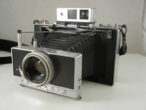 Working Polaroid 180 Land Camera W/ Tominon 114mm f/4.5 Lens, Flash - Picture 1 of 15
