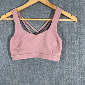 Lululemon Sports Bra Womens US 4 AU 8 Pink Fitted Gym Yoga Pilates Ladies 5L - Picture 1 of 9