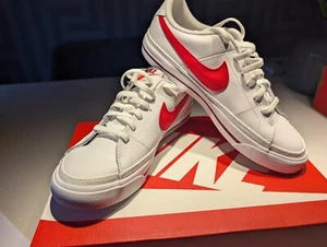 Nike Court Legacy Größe 5 (GS) weiß/rot - Bild 1 von 9