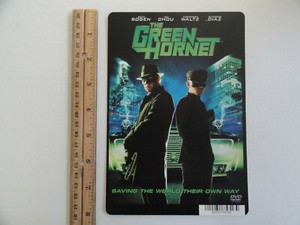 THE GREEN HORNET - SETH ROGEN - BLOCKBUSTER VIDEO BACKER CARD 5"X8" NO MOVIE