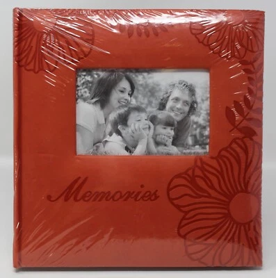 NEW Memories Photo Album w Picture Window & Embossed Floral NEW Factory Sealed - Image 1 of 4