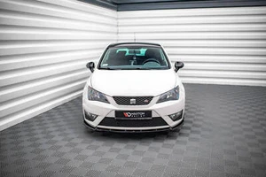 Enfoque frontal V.2 para Seat Ibiza FR SC Mk4 Facelift negro alerón espada - Imagen 1 de 6