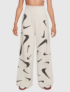 Size L - Nike Phoenix Cozy Bouclé Women's High-Waisted Wide-Leg Pants FD4288-104 - Picture 1 of 4