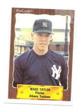 1990 ProCards Minor League Wade Taylor 1176 Albany Yankees