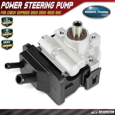 Power Steering Pump with Reservoir for Chevy Express 2500 GMC Savana 2500 10-15 - Image 1 of 4