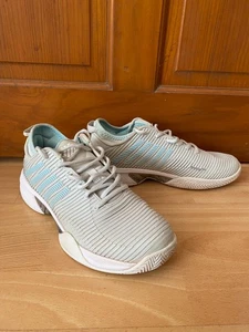 Zapatillas Tenis K-Swiss Hypercourt Supreme UK 8 Para Mujer Azul Gris Entrenadores Correr - Imagen 1 de 12