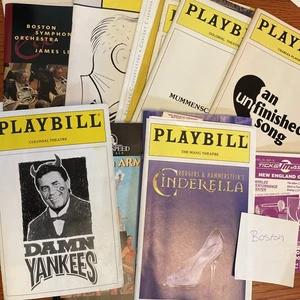 Boston Theater Playbill Lot CINDERELLA Mummenschanz SEUSSICAL 80er 90er - Bild 1 von 9