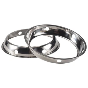 2PCS Stainless Steel Wok Metallic Round Bottom Wok Rack 10.43X11.8Inch4820 - Picture 1 of 6