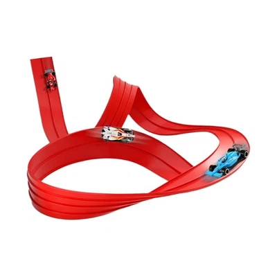 Flexible Race Track for Kids 16 Ft Roll Up Car Track Include 4 Alloy - image 1 of 4