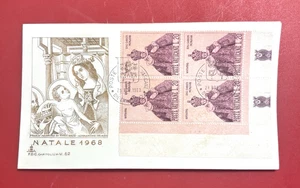 VATICAN CITY CHRISTMAS ISSUE 1968 SC#464-466 CAPITOLIUM CACHET BLK4 UA - Picture 1 of 3